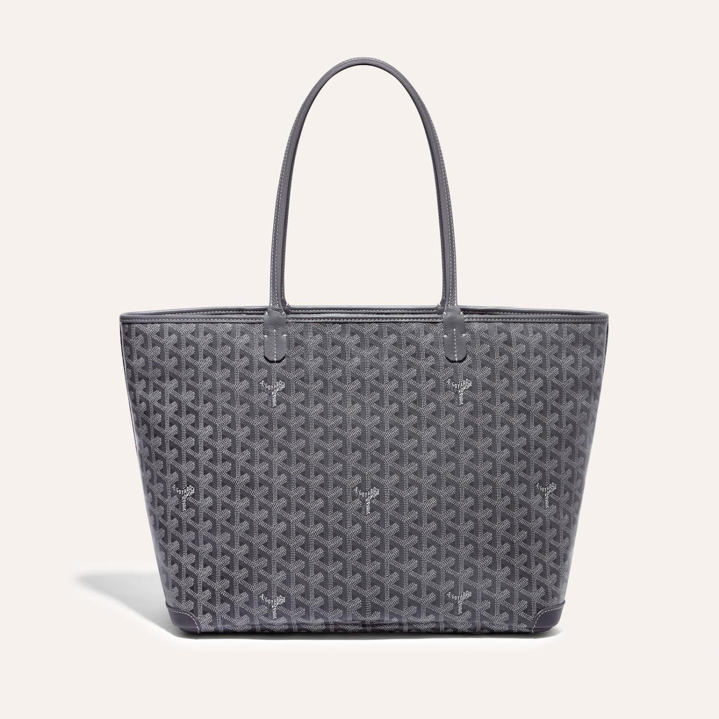 Goyard Artois Tote MM Grey Goyardine Canvas & Chevroches Calfskin Palladium Hardware - Image 1